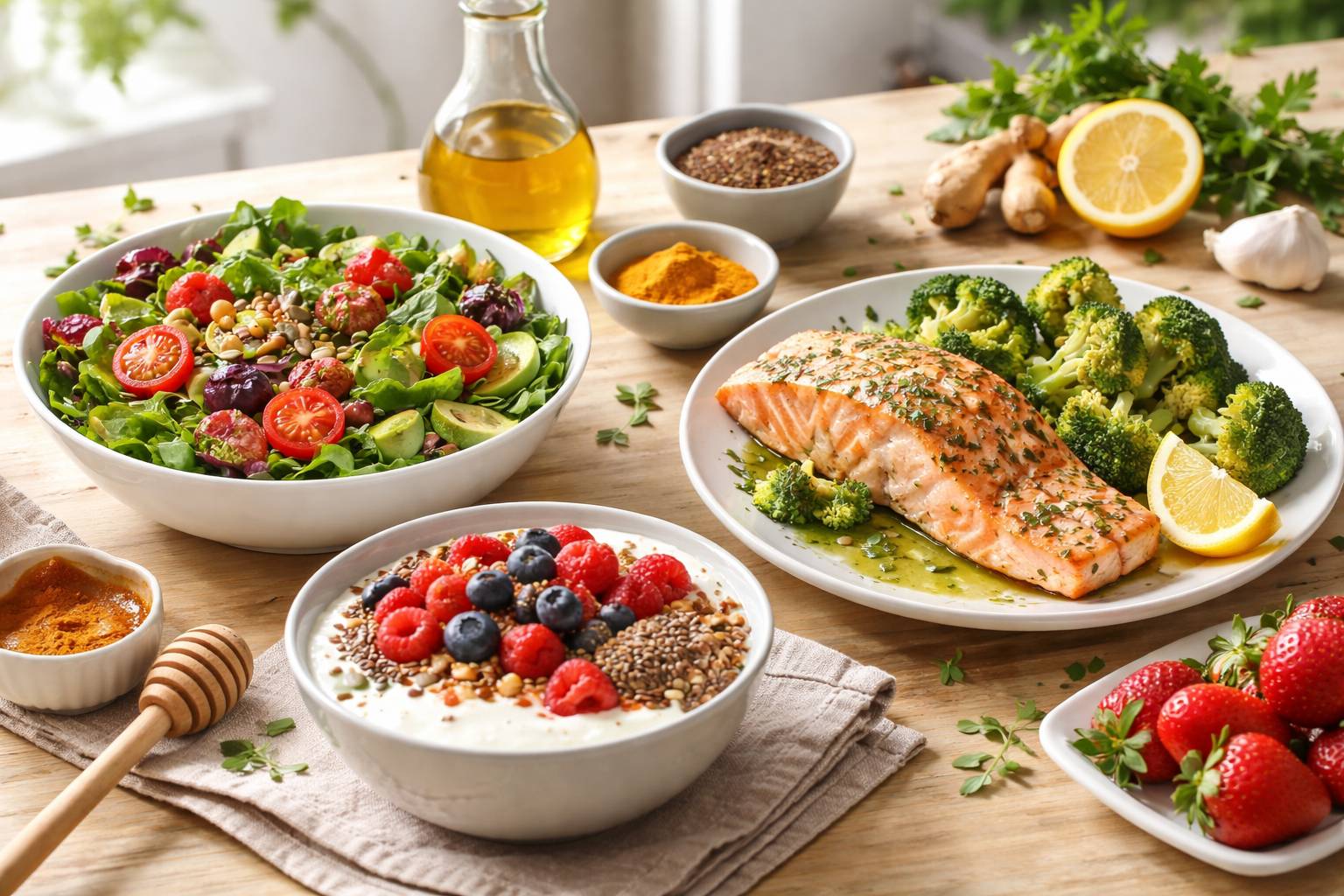 Alimentación antiinflamatoria: qué comer, qué evitar y un menú ejemplo de 3 días Alimentación antiinflamatoria: qué comer, qué evitar y un menú ejemplo de 3 días